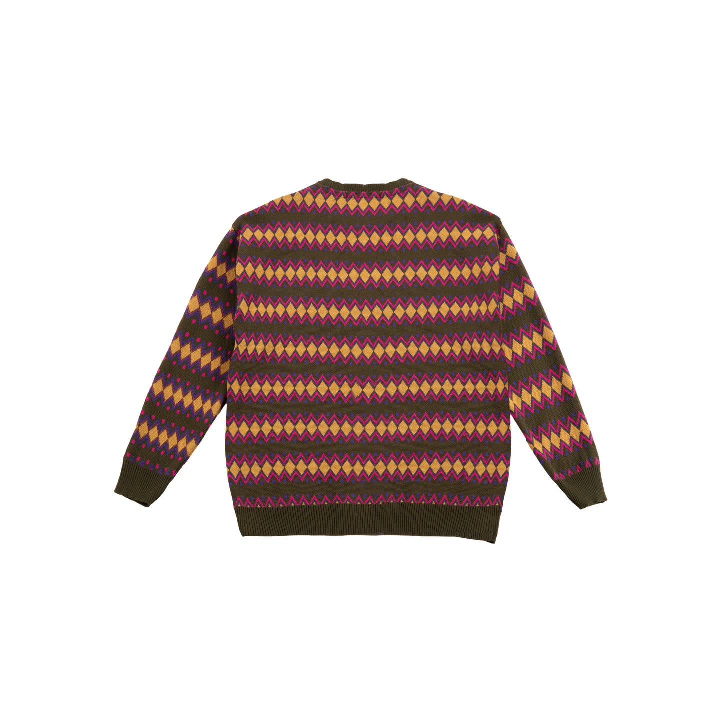 Pullover con ricamo e logo frontale
