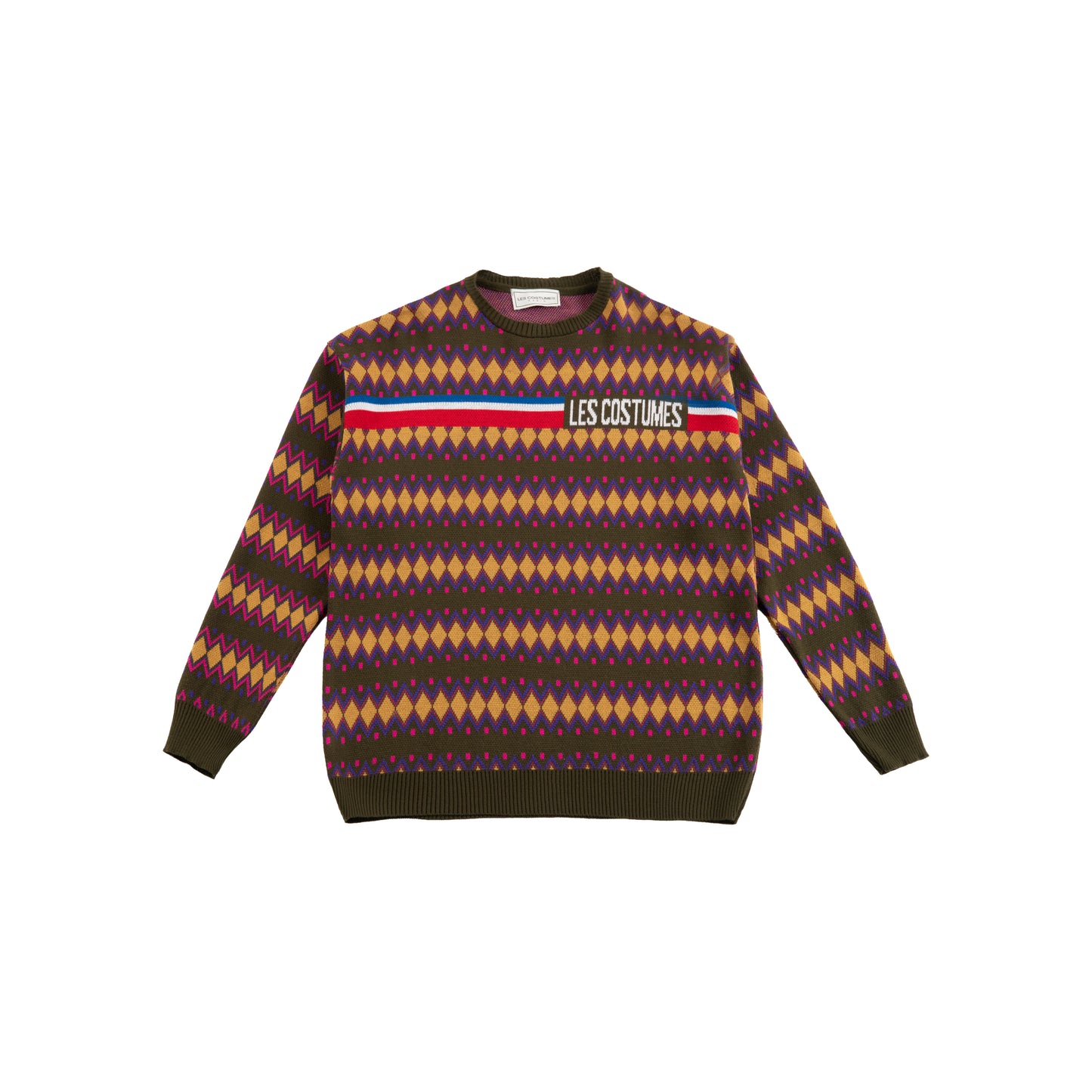 Pullover con ricamo e logo frontale