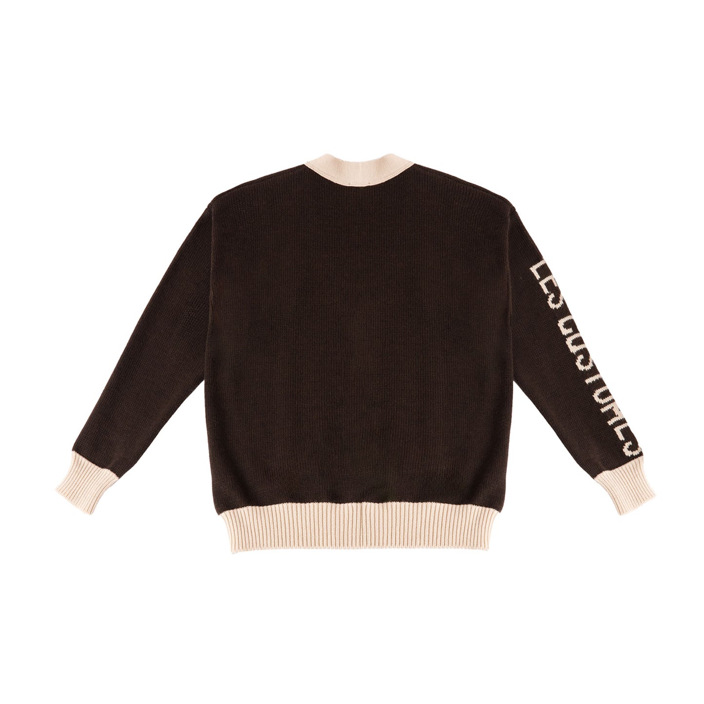 Cardigan con scollo a V e rifiniture doppio colore