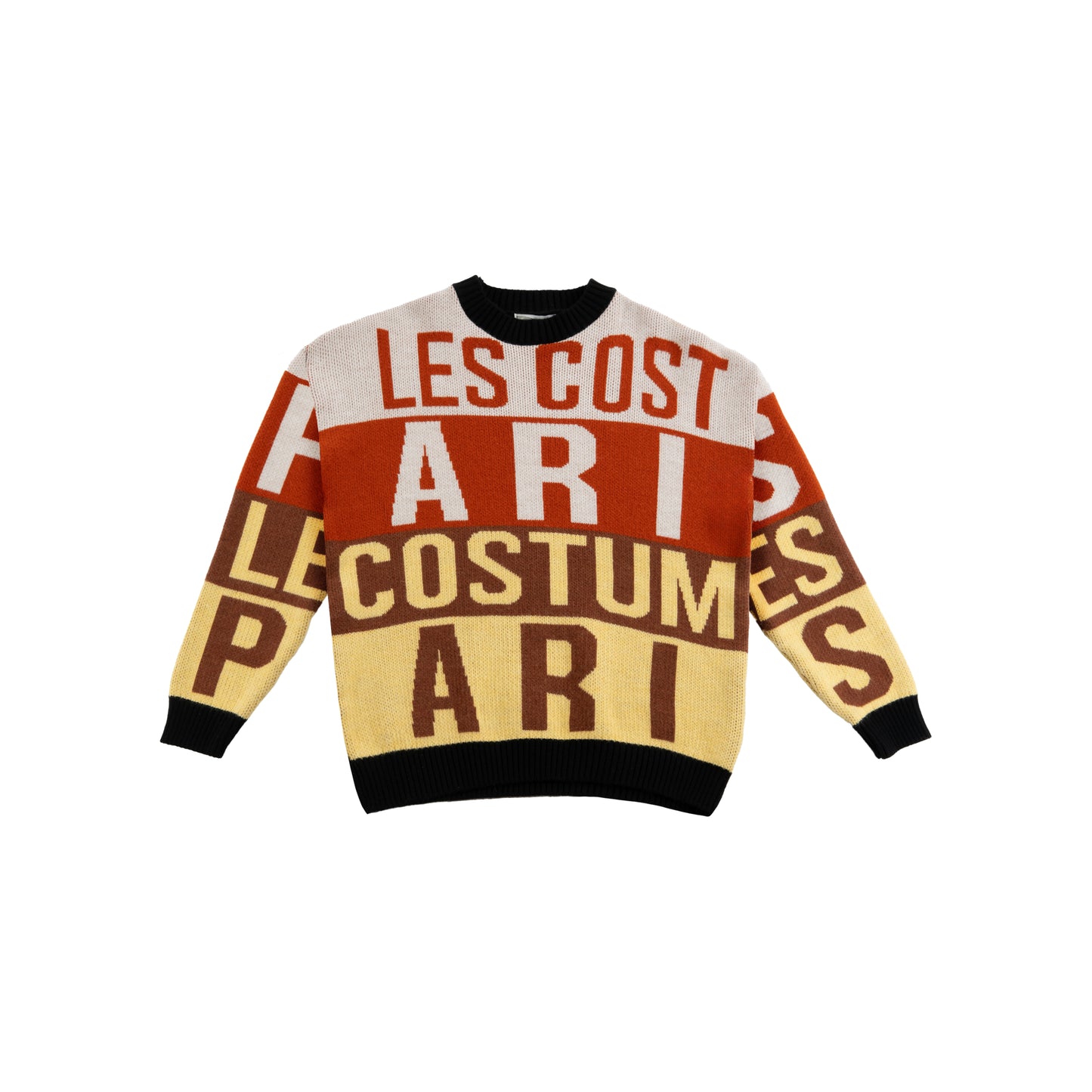 Pullover girocollo lettering all over