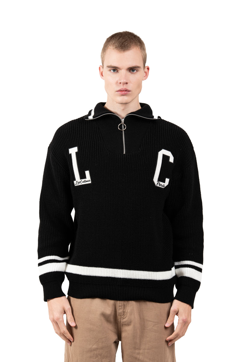 Pullover dolcevita con zip