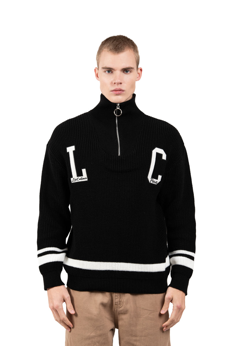 Pullover dolcevita con zip
