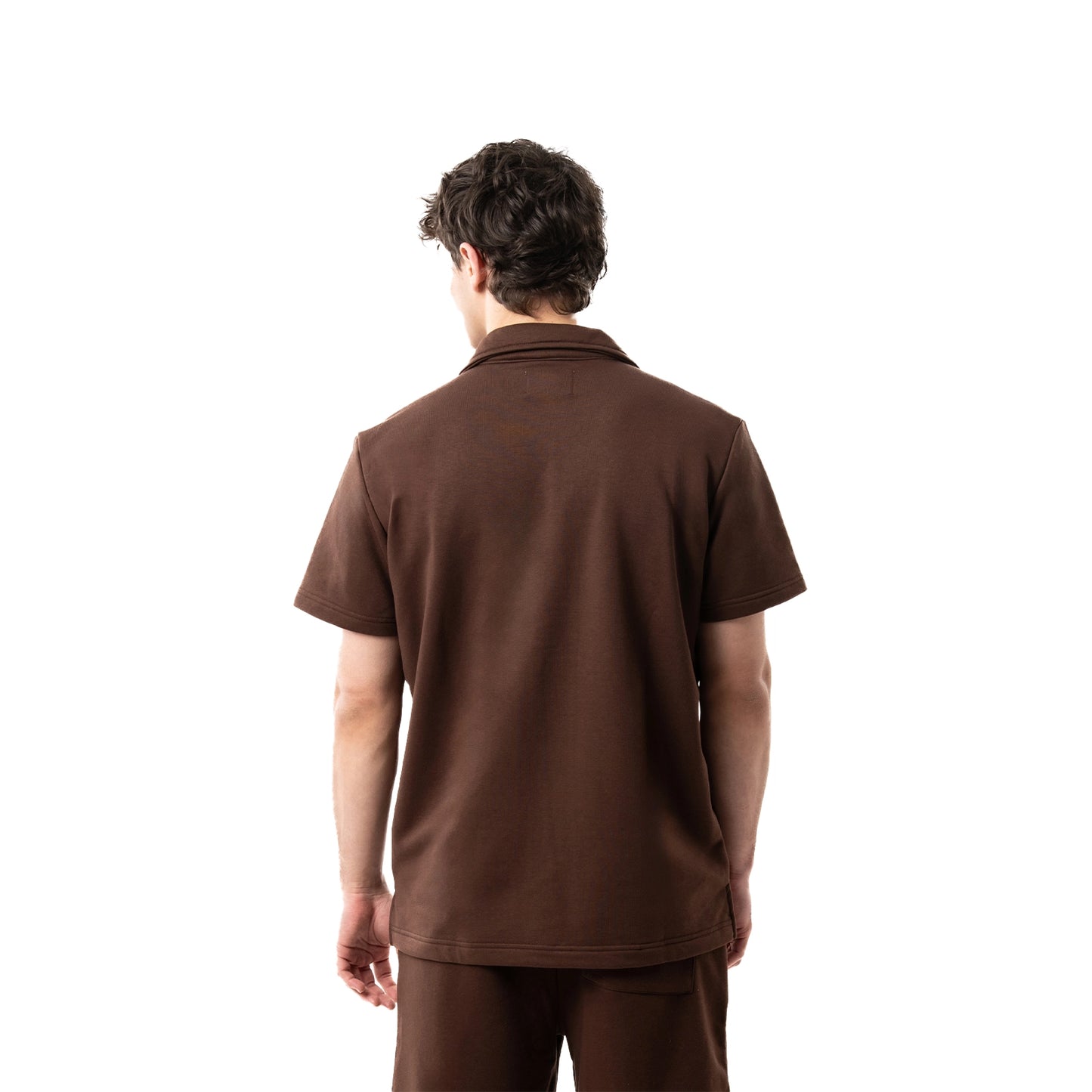 Camicia in felpa con ricami e stampe
