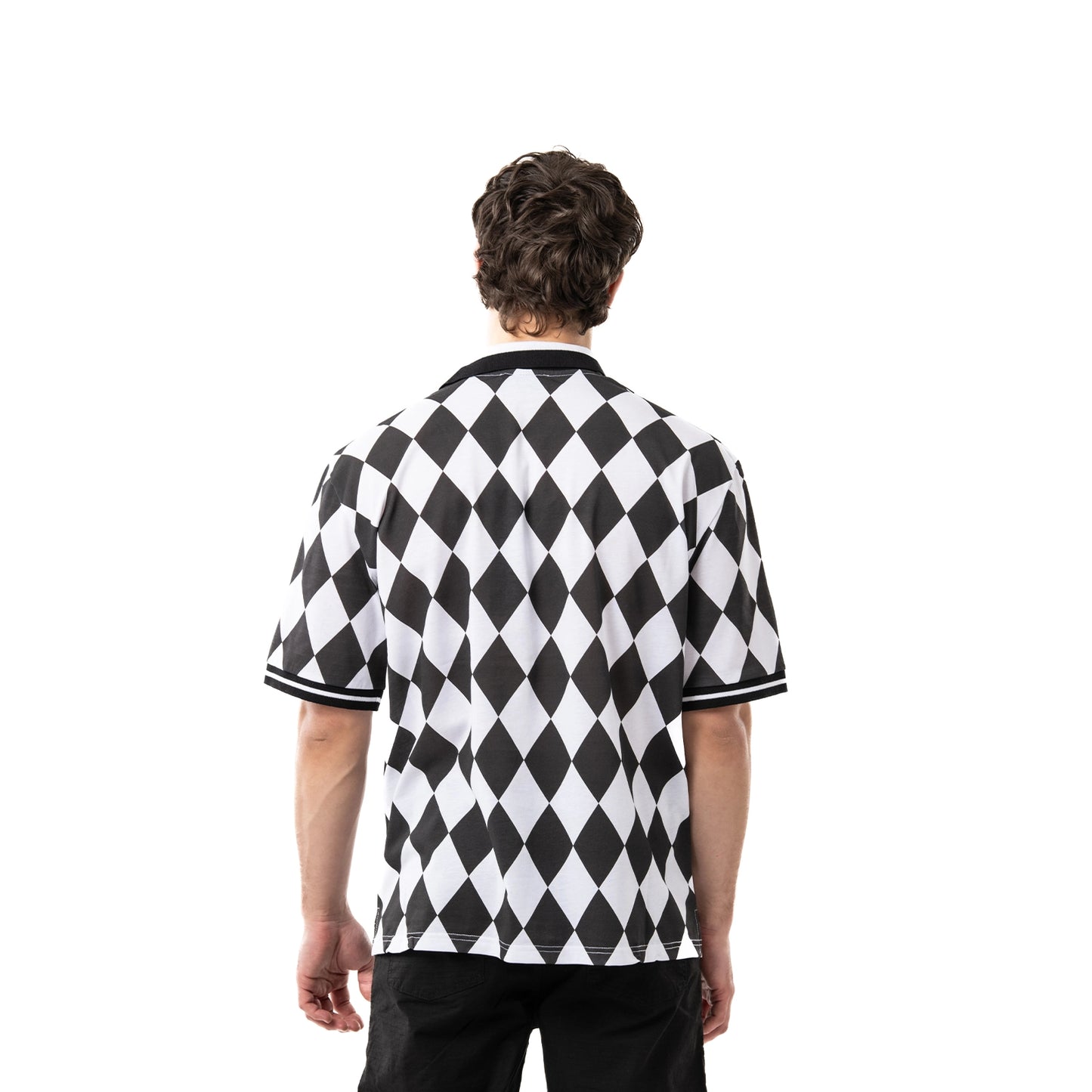 Camicia a maniche corte con pattern all over
