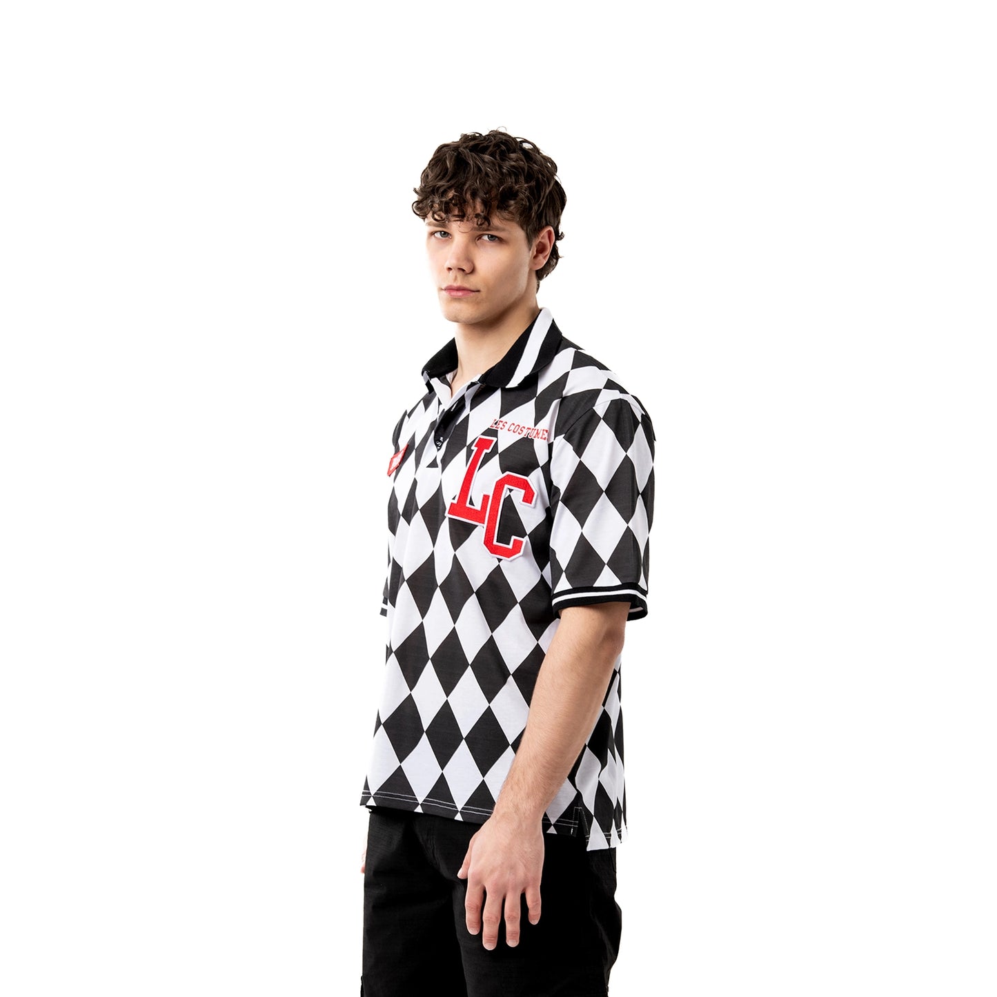 Camicia a maniche corte con pattern all over