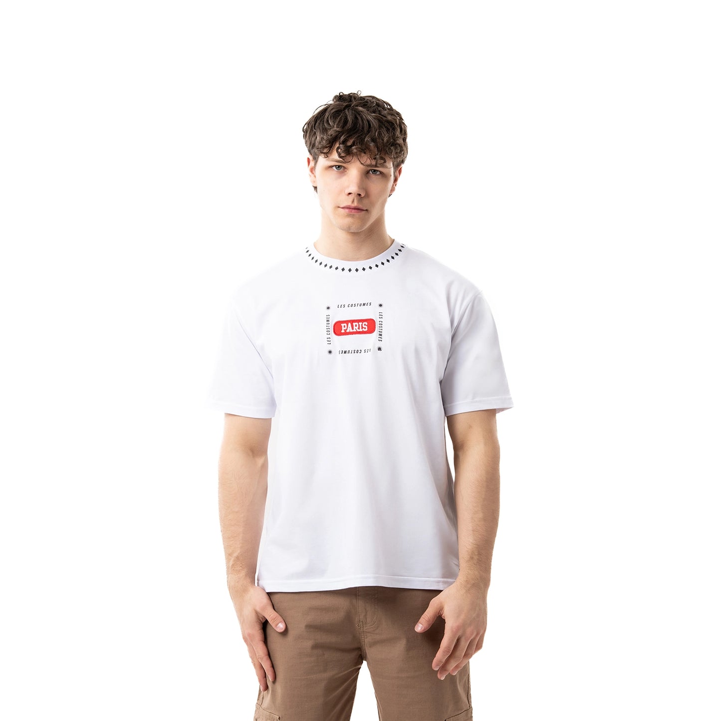 Graphic tee con stampa frontale e posteriore