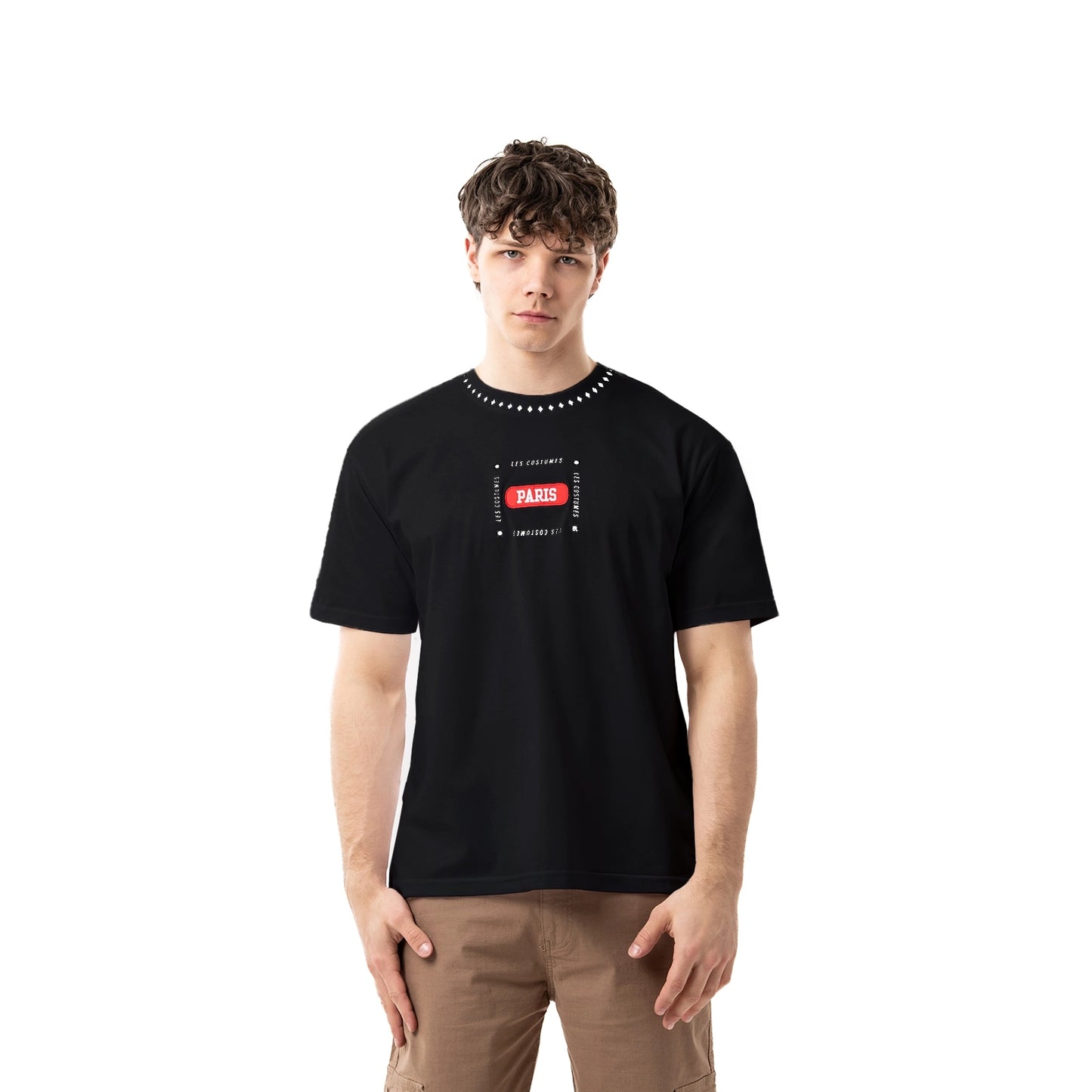 Graphic tee con stampa frontale e posteriore