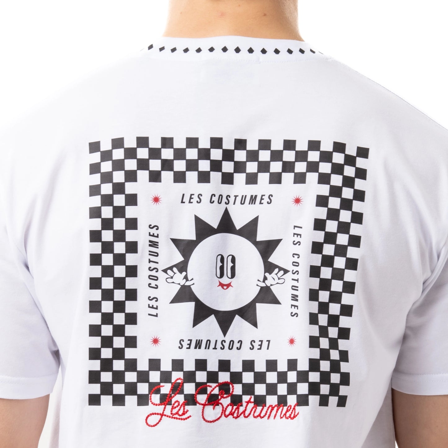 Graphic tee con stampa frontale e posteriore