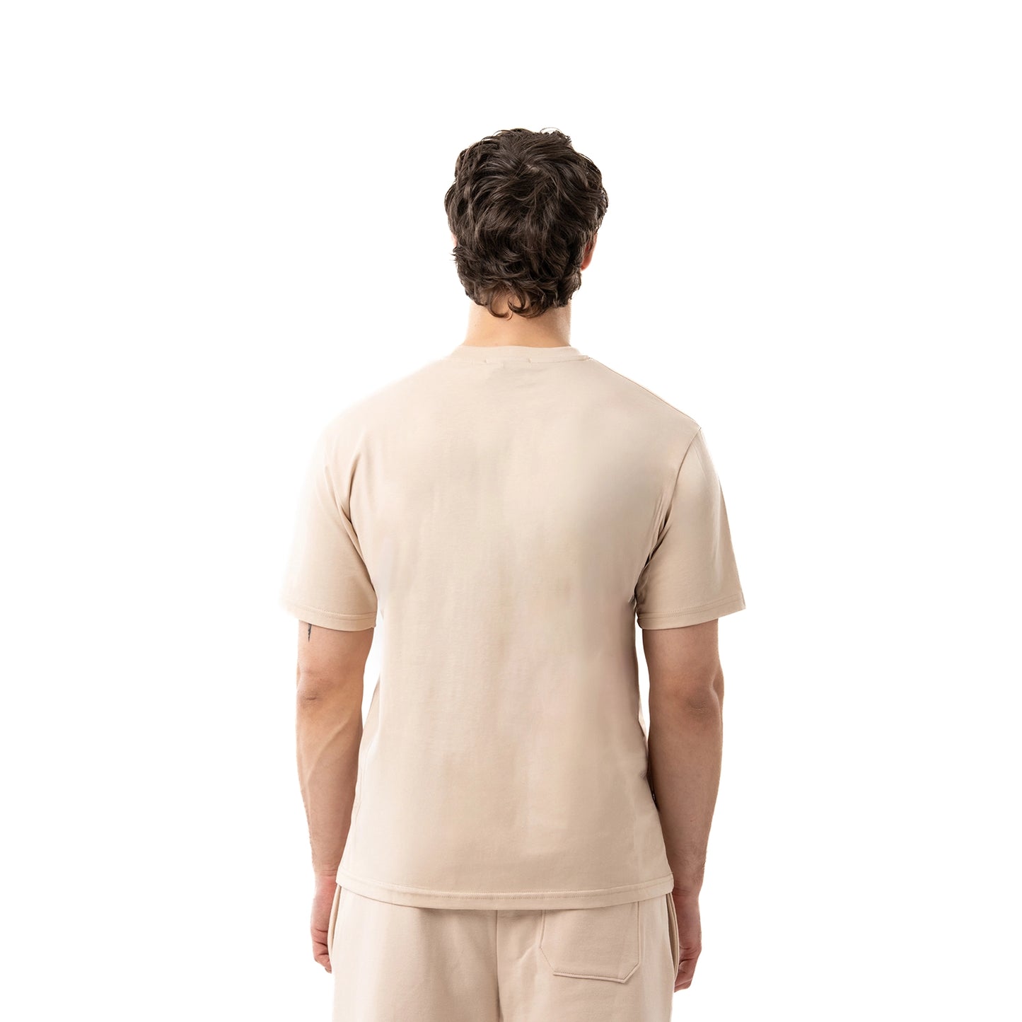 T-shirt con stampa rilievo davanti