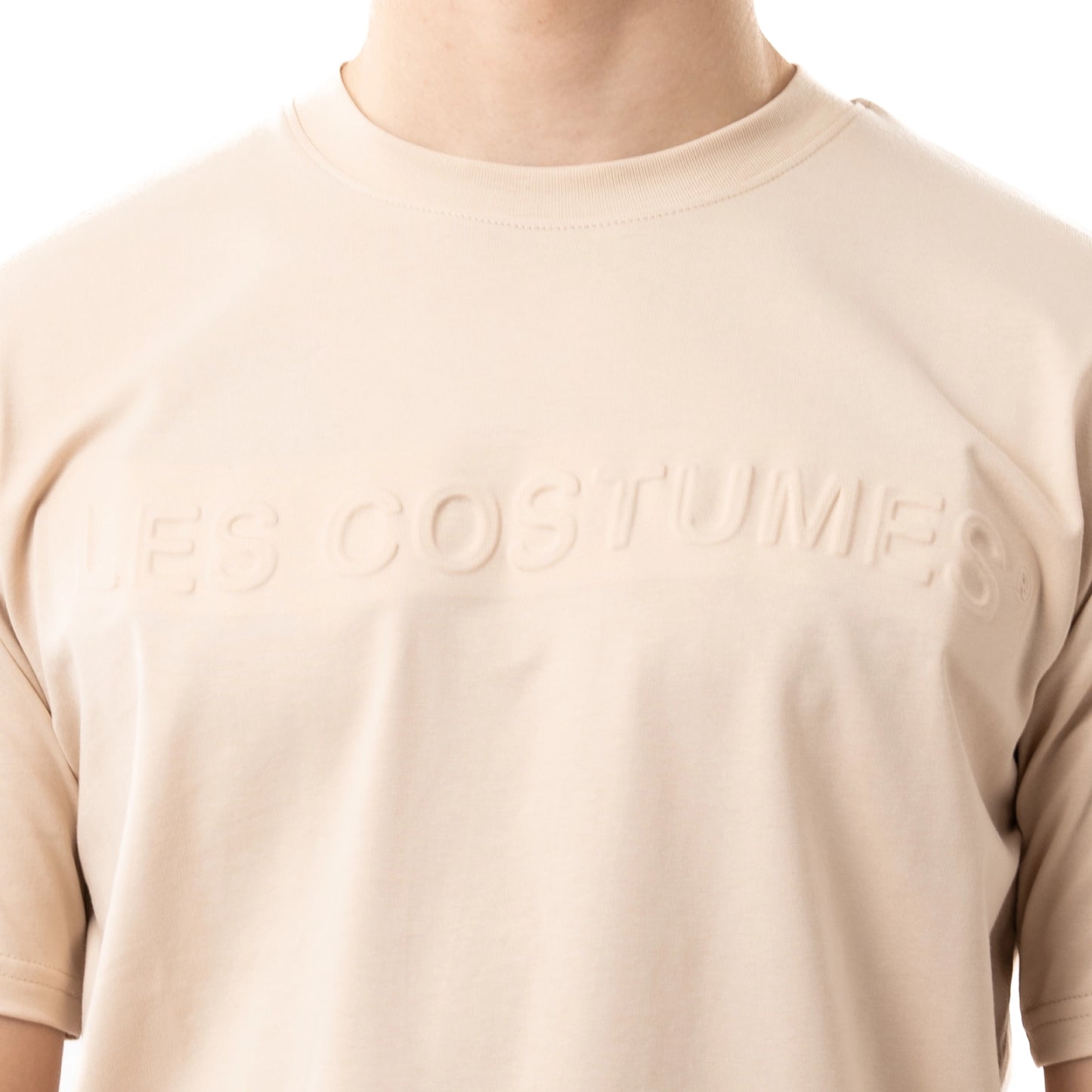 T-shirt con stampa rilievo davanti