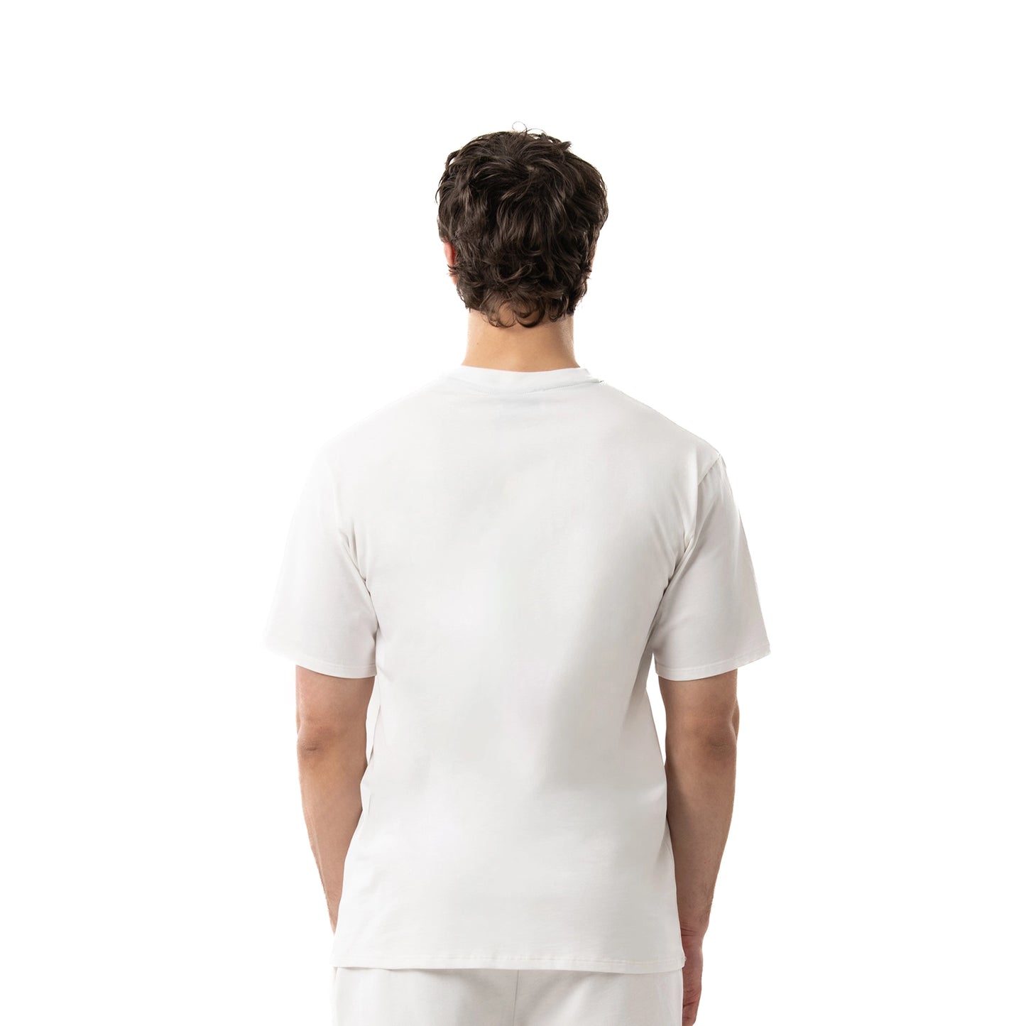 T-shirt bianca con stampa lato cuore