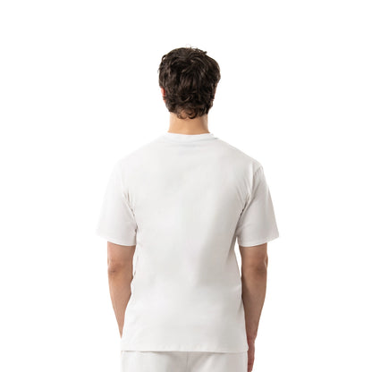 T-shirt bianca con stampa lato cuore