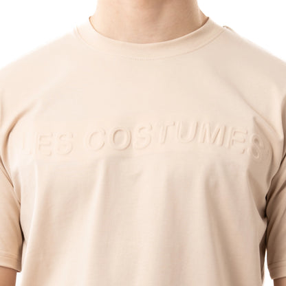 T-shirt con stampa rilievo davanti